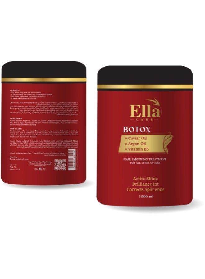 Ella Care Botox - Hair Smoothing Treatment with Caviar Oil, Argan Oil & Vitamin B5 - Image 5